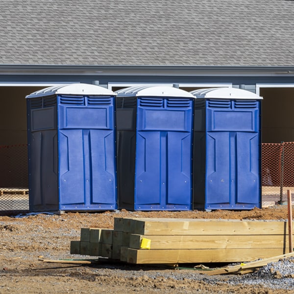 are there any restrictions on where i can place the porta potties during my rental period in Paxton